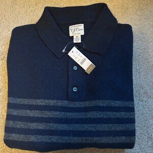 J Crew wool sweater polo (x-small) NWT